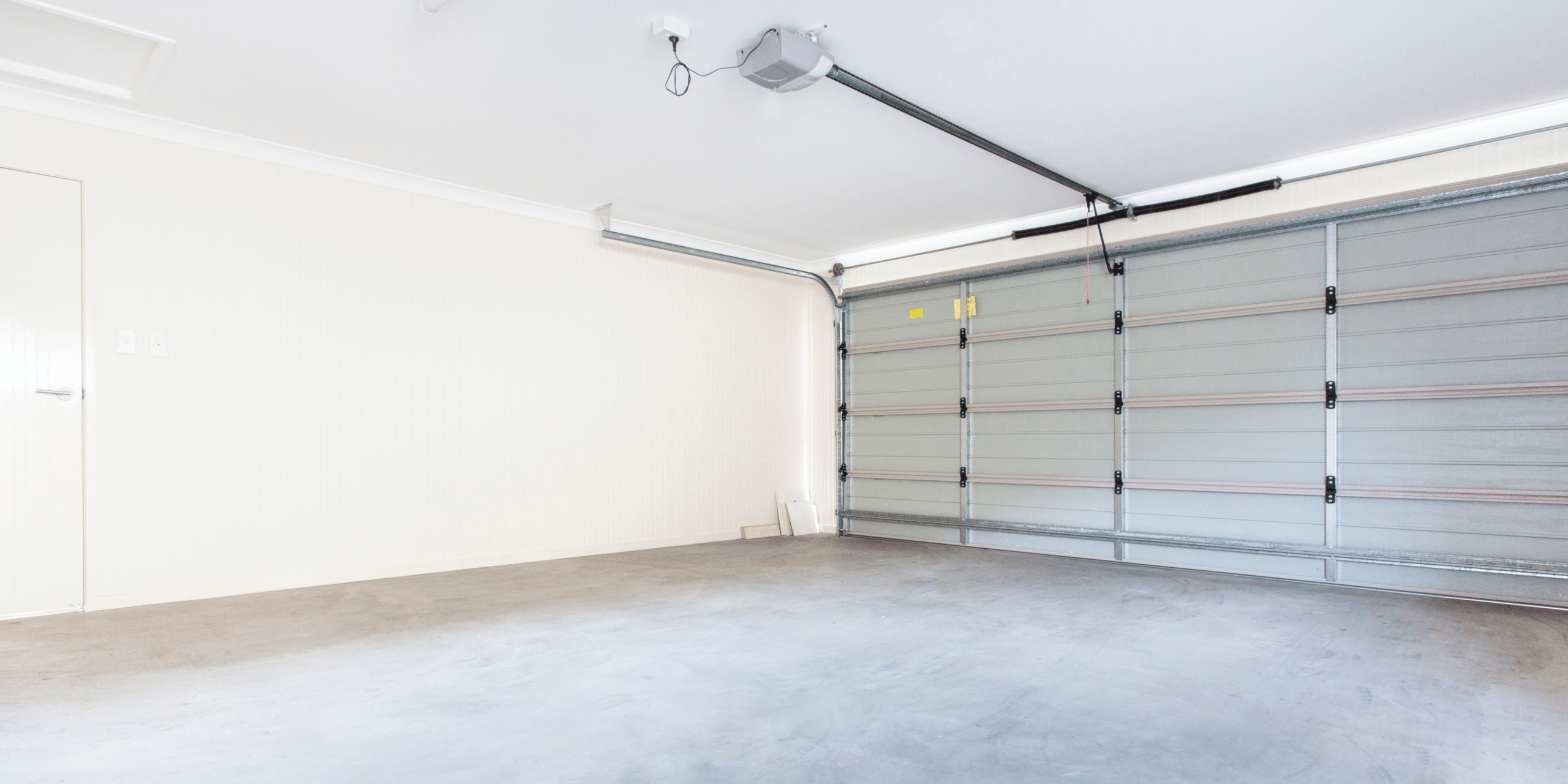 Basement construction | An image of a white garage.