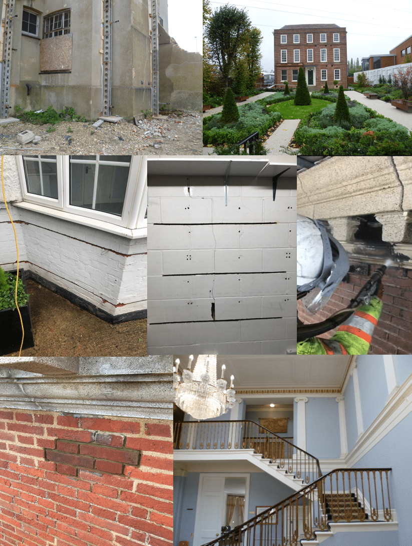 Construction Solutions | A photo collage of different parts of houses