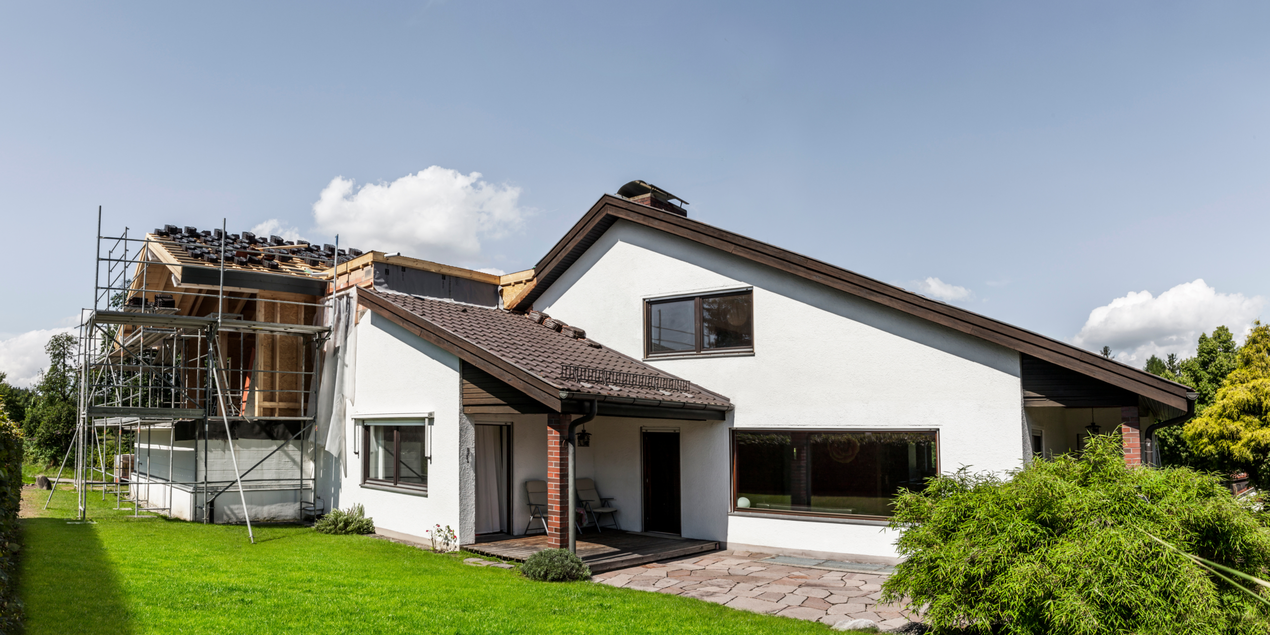 Extending home | A house getting an extension.