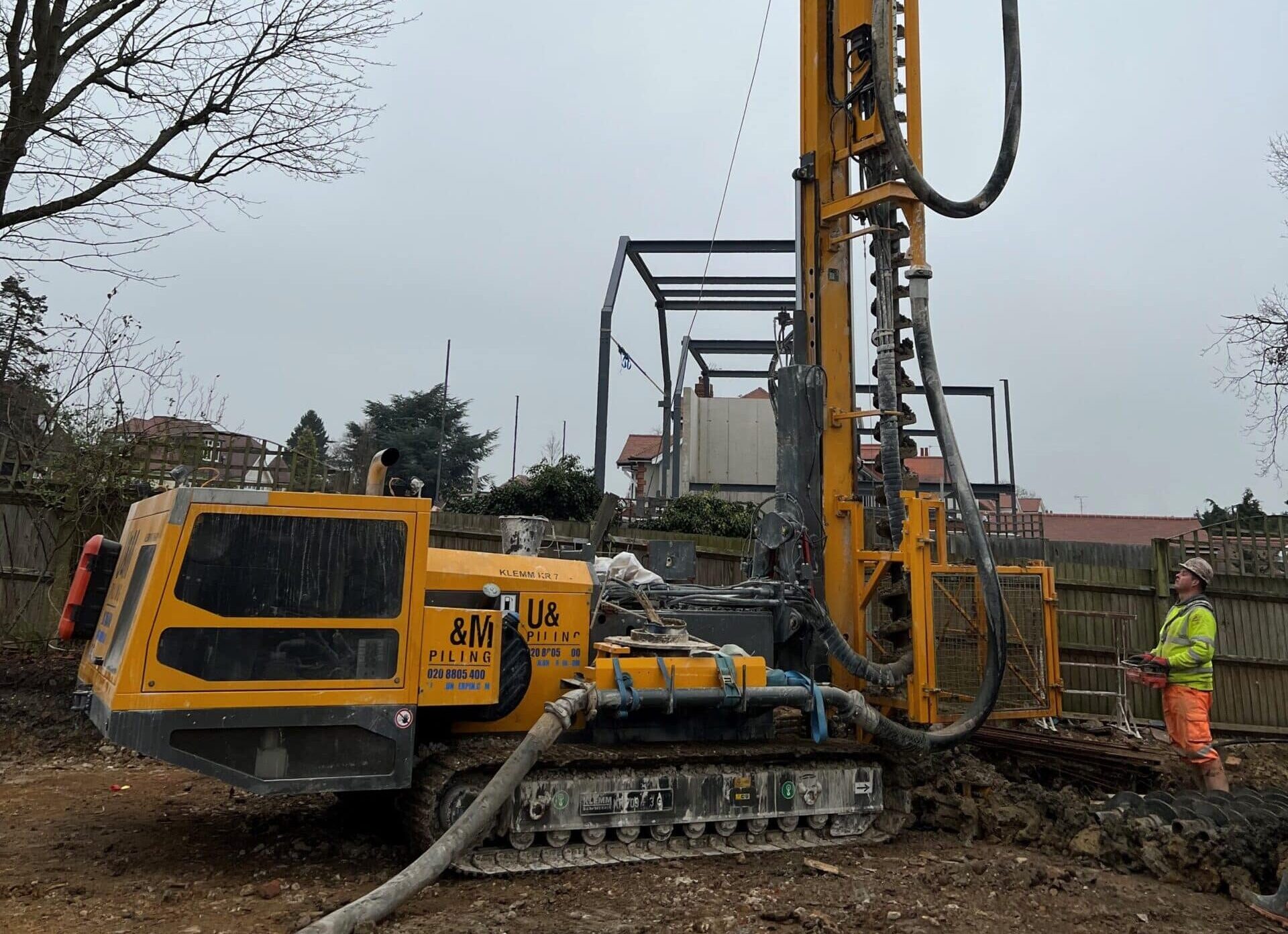 Piling foundation construction, U&M Group